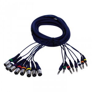 8 XLR / m 3p - 8 jack stereo 3,00 m Audio